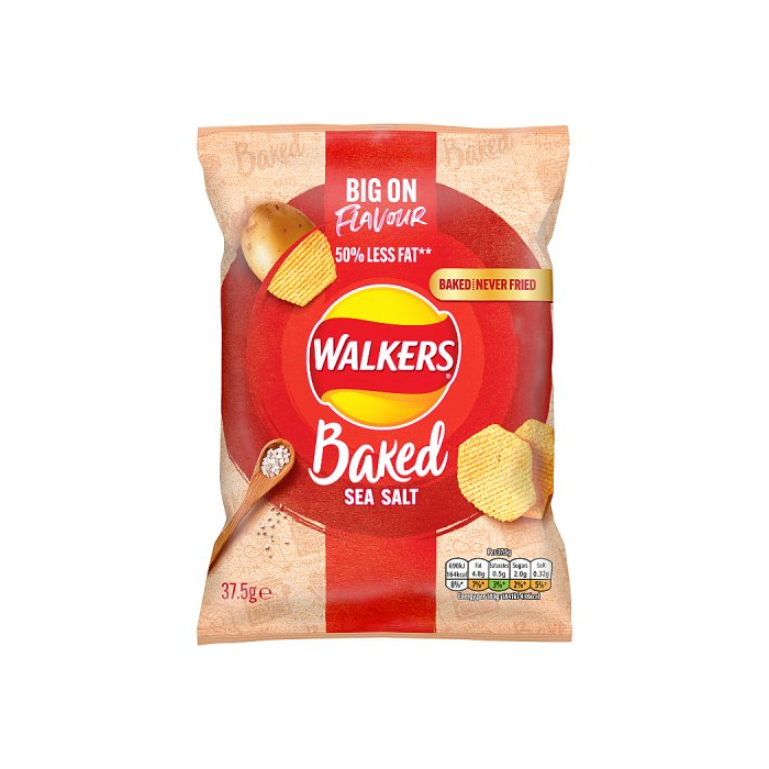 Walkers Baked Sea Salt Snack 37.5g 1 x 37.50g Walkers Regular Bags MegaRetailer