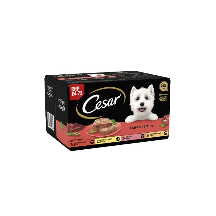 Cesar Classic Terrine Mixed Selection 8x150g